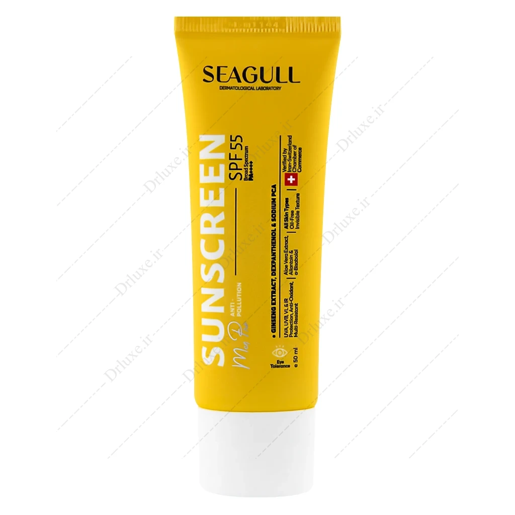 کرم ضد آفتاب SPF55 آقایان سی گل فاقد چربی 50 میلی لیتر